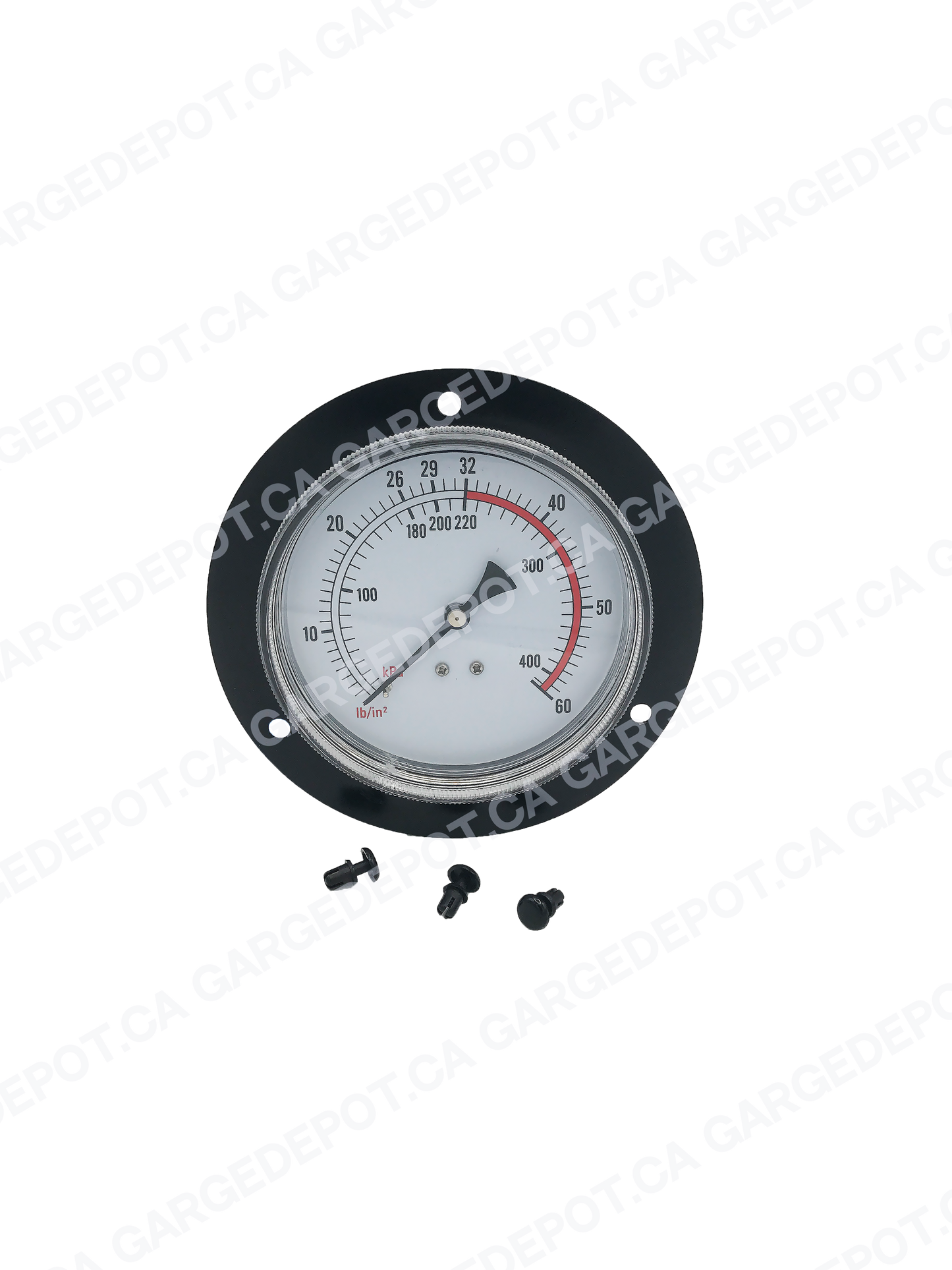 Air gauge fits for Coats tire changer machine 0-60PSI / 400KPA / J 107985, J 8107985 - BLACK