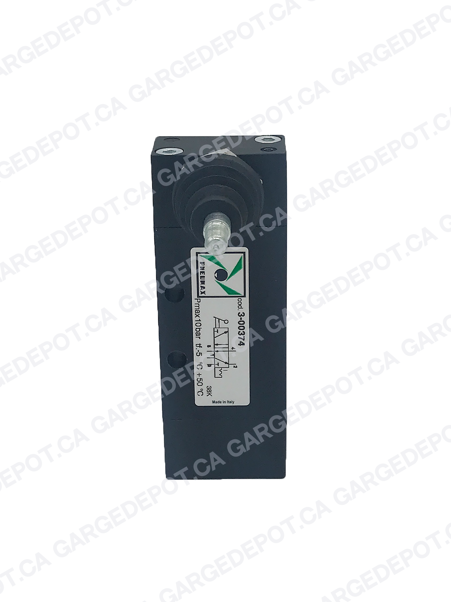 Valv PN 5/2 G 1/8 Man - Leva Bistab Manopola 3-00374 Black