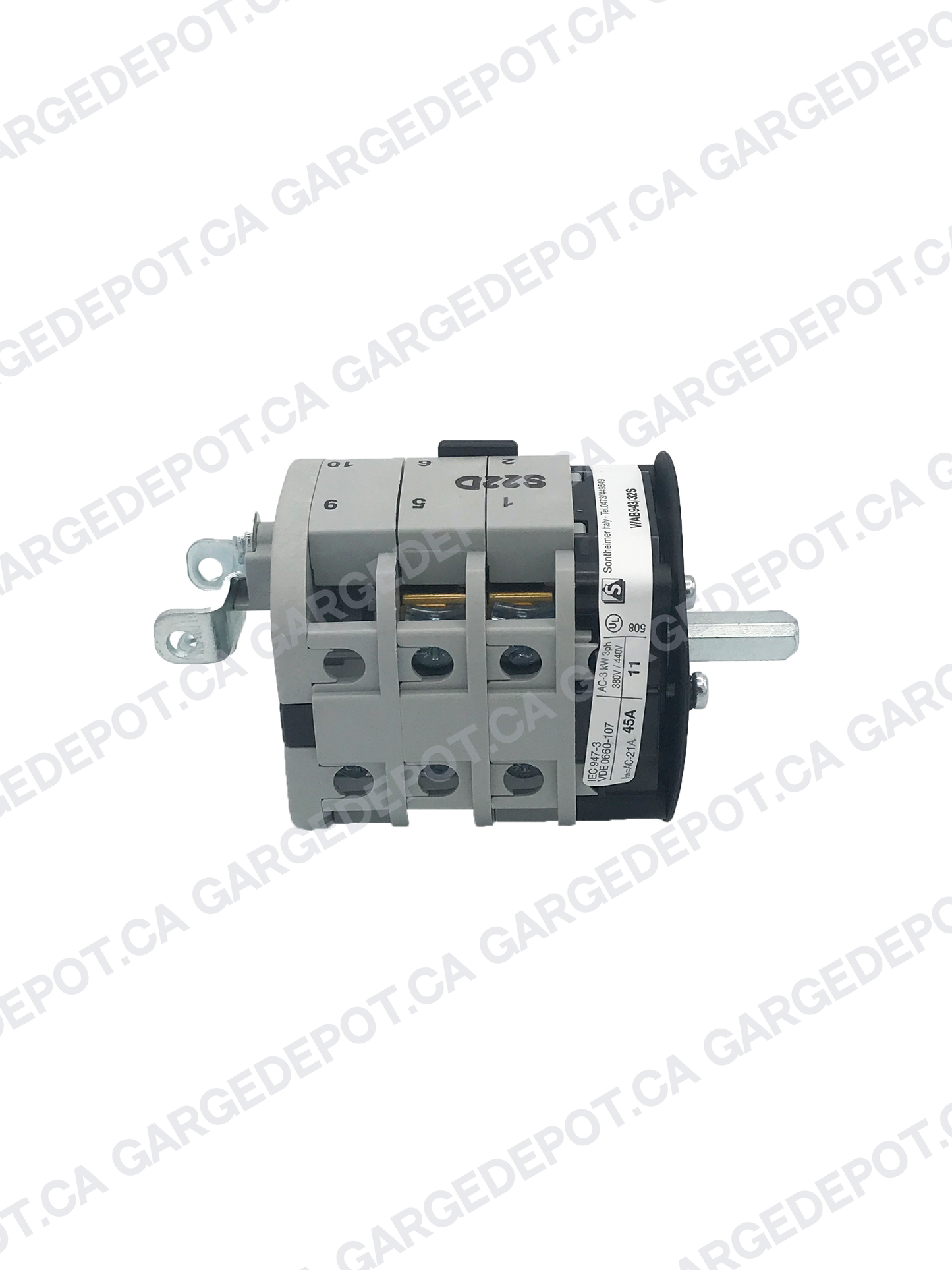SWITCH REVERSER A/C MOTORS FIRS FOR CORGHI TIRE CHANGER 5-102742 / 9024E - BLACK/GRAY