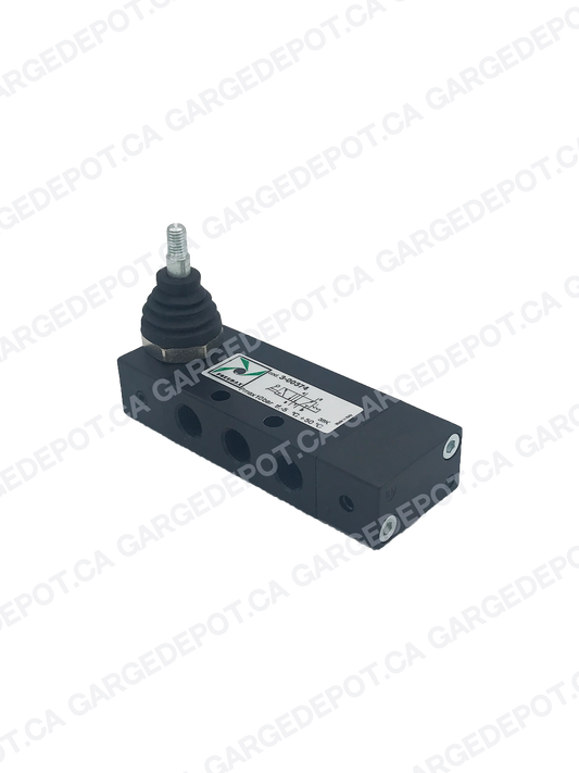 Valv PN 5/2 G 1/8 Man - Leva Bistab Manopola 3-00374 Black