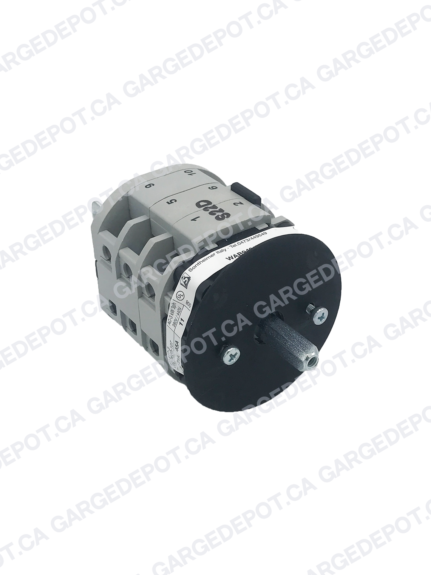 SWITCH REVERSER A/C MOTORS FIRS FOR CORGHI TIRE CHANGER 5-102742 / 9024E - BLACK/GRAY